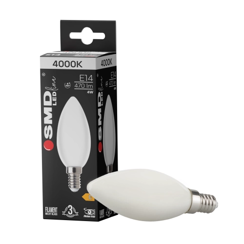 $ ŻARÓWKA E14 LED FILAME 4W NW ML C35 ŚWIEC.4694